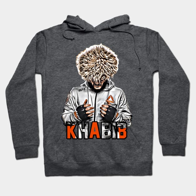 Khabib: Undefeated Hoodie by flashbackchamps